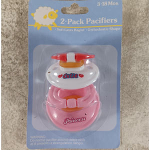 2 Pack Pacifiers 3-18 Months by Greenbrier NEW